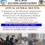 Annual General Meeting Scheduled 4th December 2021